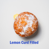 Gluten-free, vegan lemon curd-filled doughnuts