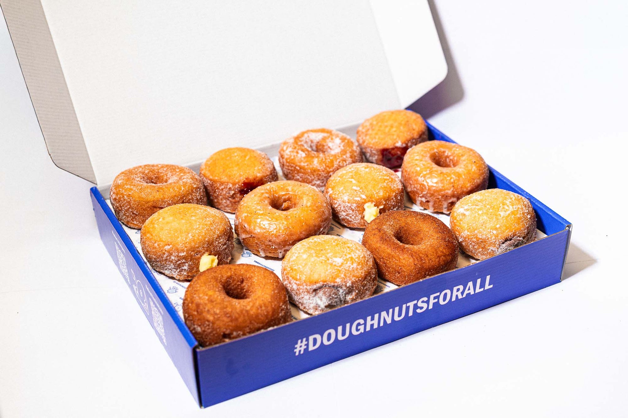 Corporate box of 24 gluten-free, vegan doughnuts, best of