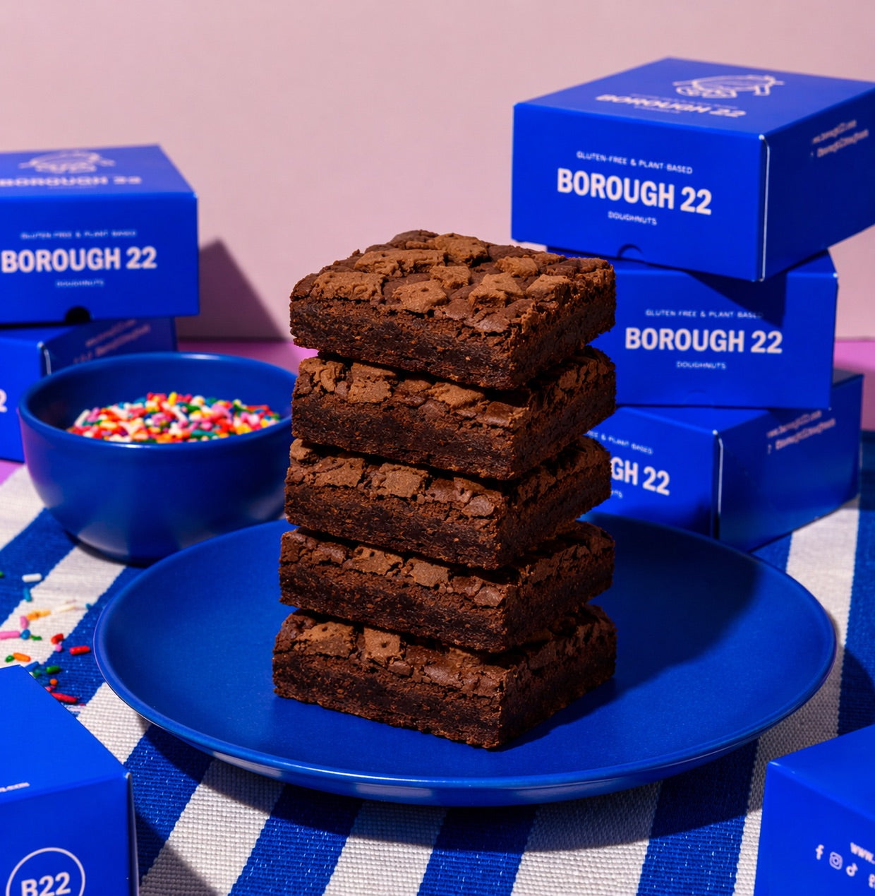 Gluten-free, vegan chocolate crunch brownies