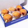 Gluten- and oat-free vegan filled doughnuts